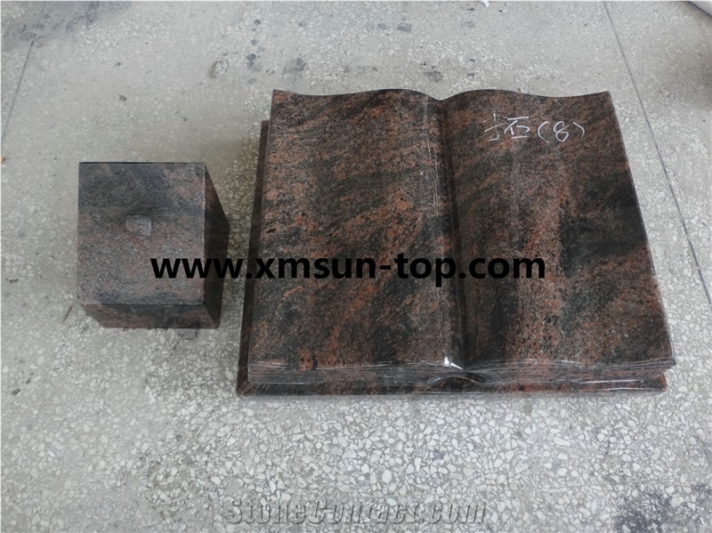 Paradiso Granite Book Slant Grave/Paradiso Granite Book Shape Grave Markers/Granite Book Shaped Slant Monument & Headstone & Gravestone
