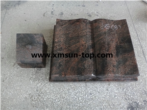 Paradiso Granite Book Slant Grave/Paradiso Granite Book Shape Grave Markers/Granite Book Shaped Slant Monument & Headstone & Gravestone
