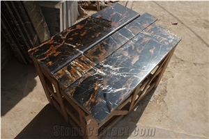Black Gold Marble - Pakistani Stone Tiles at Cheap Rates