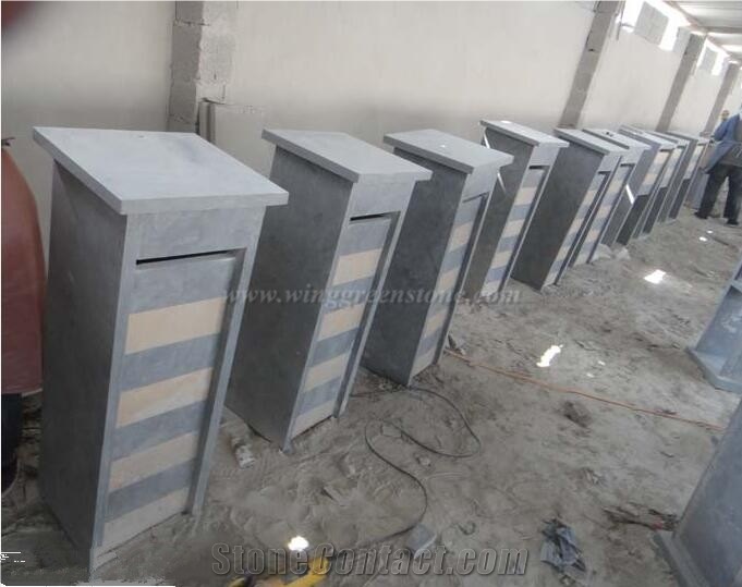 China Blue Limestone Mail Boxes, Bluestone Mailboxes, Different Shapes Letter Boxes, Xiamen Winggreen Manufacturer