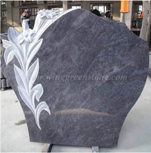 Customed Headstone, Aurora Granite Headstone Monuments, Engraved Granite Headstones, Winggreen