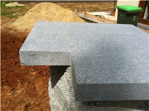 Own Factory, G654 Granite Pool Coping, China Impala Black Granite Flamed Swimming Pool Pavers, Dark Grey Granite Pool Drain Grates, Xiamen Winggreen Manufacturer