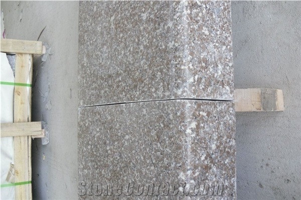 Zhangpu Red Granite Kerbtsones, G648 Granite Curbs, Light Pink Granite Side Stones, Golden Brown Granite Road Stones, Xiamen Winggreen Manufacturer