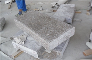 Zhangpu Red Granite Kerbtsones, G648 Granite Curbs, Light Pink Granite Side Stones, Golden Brown Granite Road Stones, Xiamen Winggreen Manufacturer