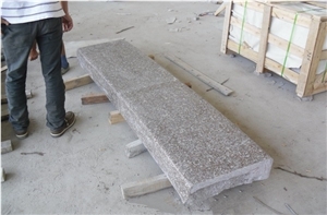 Zhangpu Red Granite Kerbtsones, G648 Granite Curbs, Light Pink Granite Side Stones, Golden Brown Granite Road Stones, Xiamen Winggreen Manufacturer