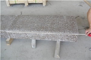 Zhangpu Red Granite Kerbtsones, G648 Granite Curbs, Light Pink Granite Side Stones, Golden Brown Granite Road Stones, Xiamen Winggreen Manufacturer