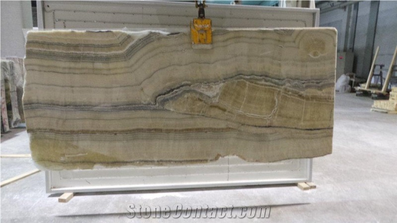 Sky Onyx - Onice Ciello Tiles & Slabs, Grey Onyx Flooring Tiles, Walling Tiles