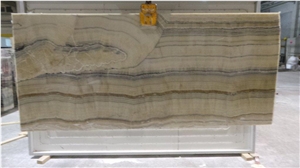 Sky Onyx - Onice Ciello Tiles & Slabs, Grey Onyx Flooring Tiles, Walling Tiles