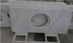 Guangxi White Marble Vanity Tops Guangxi White Marble Vanity Tops