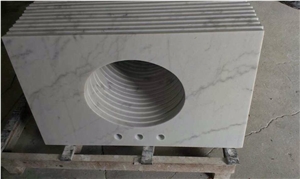 Guangxi White Marble Vanity Tops
