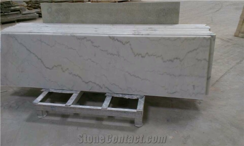 Guangxi White Marble Vanity Tops