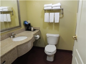 Bathroom Bowed Shape Vanitytop and Apron for La Quinta Hotel