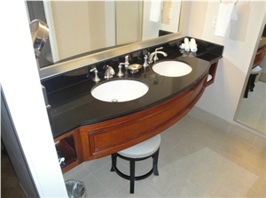 Granite Absolute Black Bathroom Countertop for Delta Hotels & Resorts