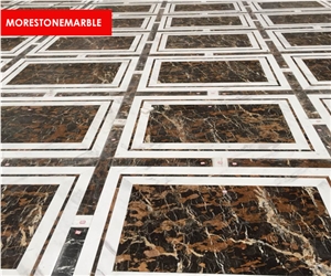 Michaelangelo Marble Tile & Slab Cut to Size Pattern Flooring, Pakistan Black Marble