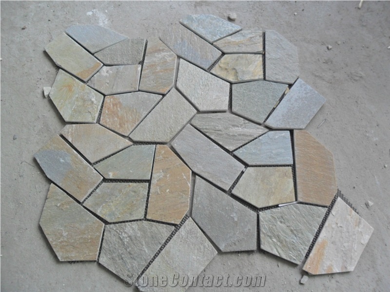 Flagstone Road Paving / Irregular Flagstones/ Flagstone Walkway Pavers /Slate Flagstone