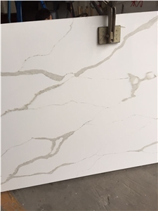 White Quartz Stone Slabs & Tiles, Solid Surfaces Engineered Stone