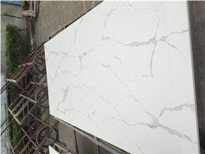 White Quartz Stone Slabs & Tiles, Solid Surfaces Engineered Stone