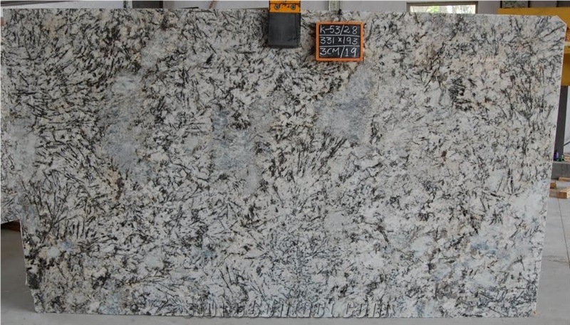 Bianco Satin Slab, Grey Polished Granite Flooring Covering Tiles & Slabs