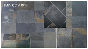 black rustic slate, Jaisalmer Yellow Limestone Cultured Stone, Wall Cladding