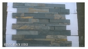 black rustic slate, Jaisalmer Yellow Limestone Cultured Stone, Wall Cladding