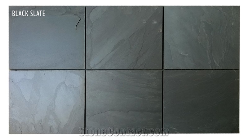 black slate, black Slate Cultured Stone, Wall Cladding, Stacked Stone Veneer