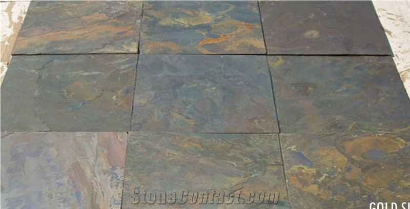 Gold slate Stone,  Cultured Stone, Wall Cladding, Stacked Stone Veneer