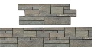 Gold slate Stone,  Cultured Stone, Wall Cladding, Stacked Stone Veneer