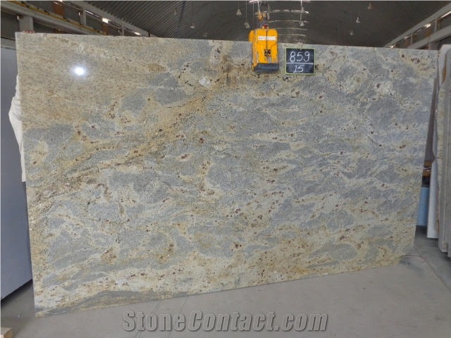 Kashmir Gold Granite Tiles & Slabs, Grey Polished Granite Floor Covering Tiles, Wall Covering Tiles