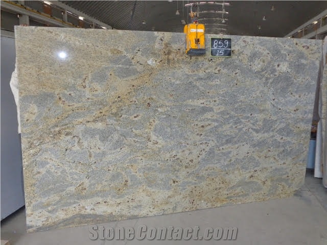 Kashmir Gold Granite Tiles & Slabs, Grey Polished Granite Floor Covering Tiles, Wall Covering Tiles
