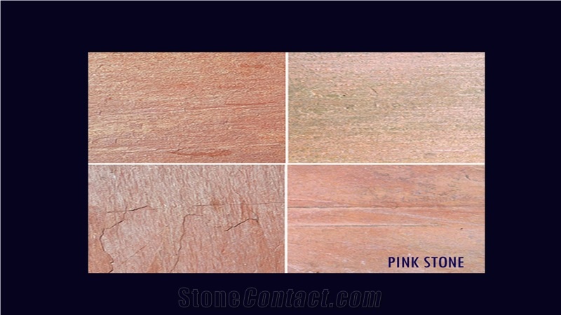 Lime Pink Ledge Stone, Pink Limestone Cultured Stone, Wall Cladding, Veneer