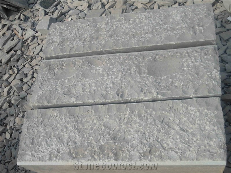 Sandstone Kandala Gray Steps, Grey Sandstone Stairs & Steps, Stair Risers