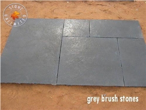 Tandur Blue Brush Polished Limestone Cube Stone & Pavers