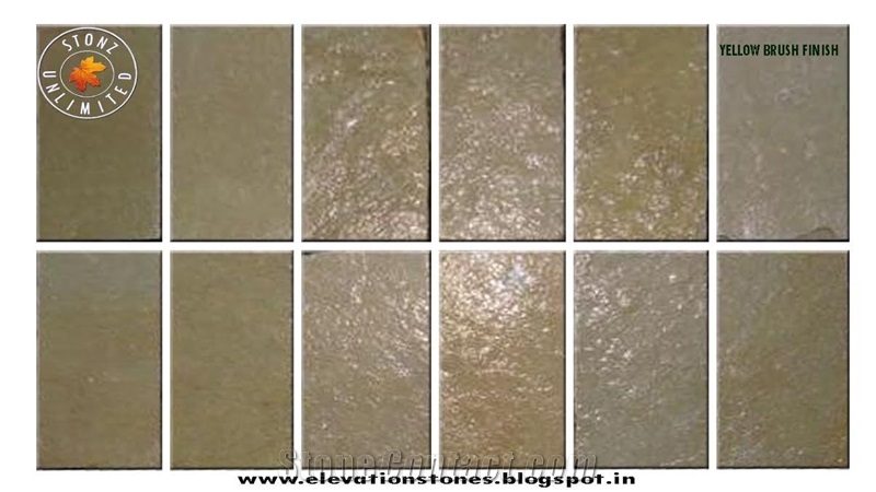 Tandur Yellow Limestone Brush Polished Cube Stone & Pavers