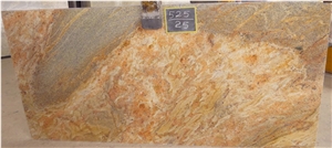 Viyra Gold Granite Tiles & Slabs, Yellow Polished Granite Flooring Tiles, Walling Tiles