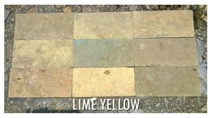 Yellow Limestone Ledge Wall Cladding, Kota Honey Limestone Wall Cladding