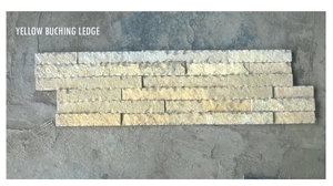 Yellow Limestone Ledge Wall Cladding, Kota Honey Limestone Wall Cladding