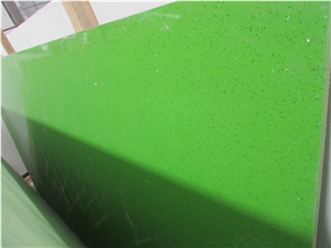 Green Spark Quartz Stone Slab & Tile