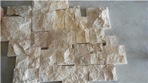 2016 New Chinese Yellow Limestone Mushroom Stone, Yellow Sun Limestone Mushroomed Cladding