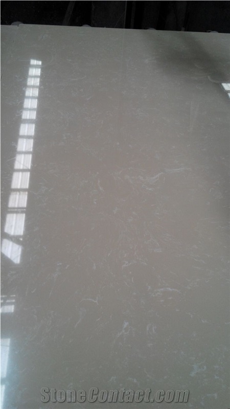 Artificial Beige Marble Slab & Tile for Wall and Floor