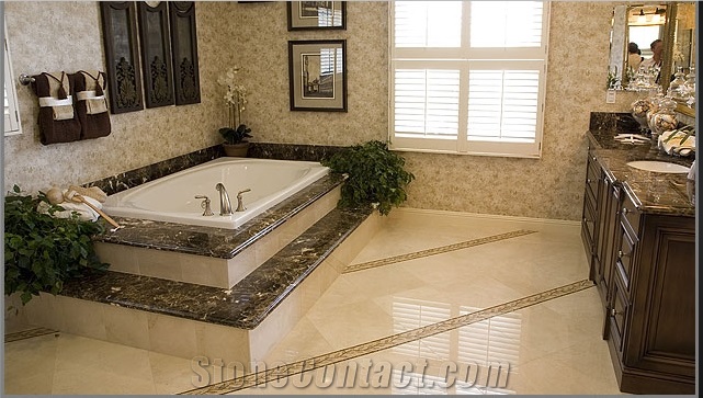 Best Selling Emperador Dark Marble Custom Vanity Tops