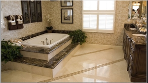 Best Selling Emperador Dark Marble Custom Vanity Tops