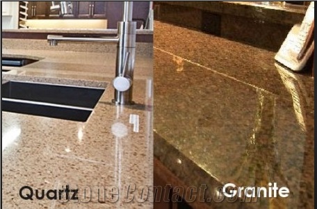 Big Size Kitchen Decoration Quartz Stone Countertops