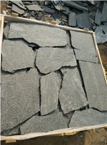 Black Quartzite Flamed Crazy Pattern, China Natural Quartzite Flagstone Black Quartzite Flamed Crazy Pattern, China Natural Quartzite Flagstone