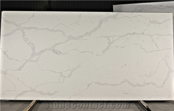 Calacatta White Artificial Quartz Stone Slab