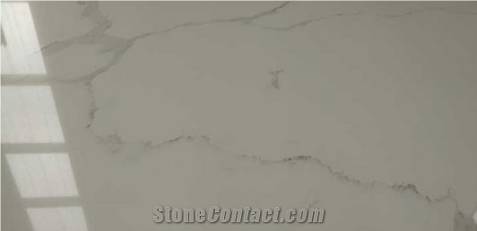 Calacatta White Artificial Quartz Stone Slab