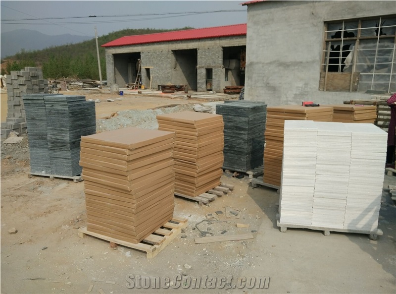 China Black Quartzite Slabs & Tiles, Quartzite Floor Tiles, Quartzite Wall Tiles