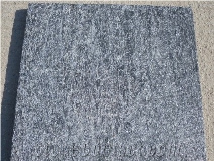 China Black Quartzite Slabs & Tiles, Quartzite Floor/Wall Tiles