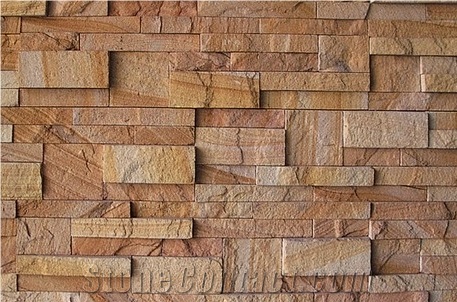 China New Rainbow Sandstone Flagstone, Sandstone Flagstone Wall, Sandstone Pavers