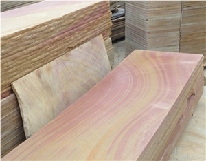 China New Rainbow Sandstone Flagstone, Sandstone Flagstone Wall, Sandstone Pavers