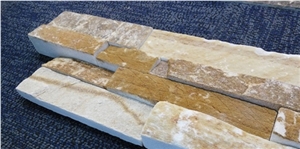 China Rusty Brown Slate Cultured Stone, Wall Cladding, Stacked Stone Veneer Clearance, Manufactured Stone Veneer